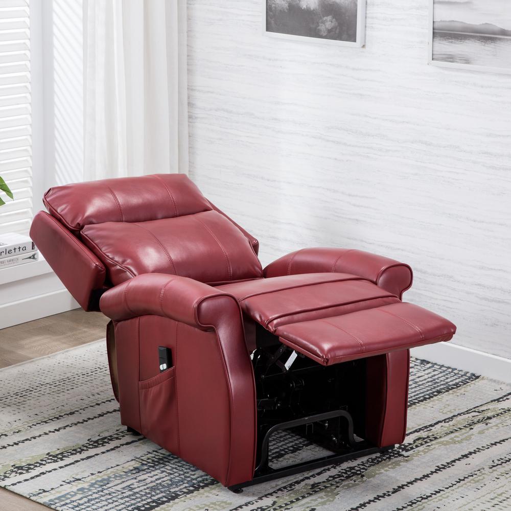 Lehman Red Traditional Lift Chair - Comfort Pointe