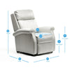 Lehman Ivory Traditional Lift Chair - Comfort Pointe