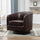 Turner Brown Top Grain Leather Swivel Chair - Comfort Pointe