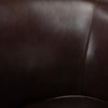 Turner Brown Top Grain Leather Swivel Chair - Comfort Pointe