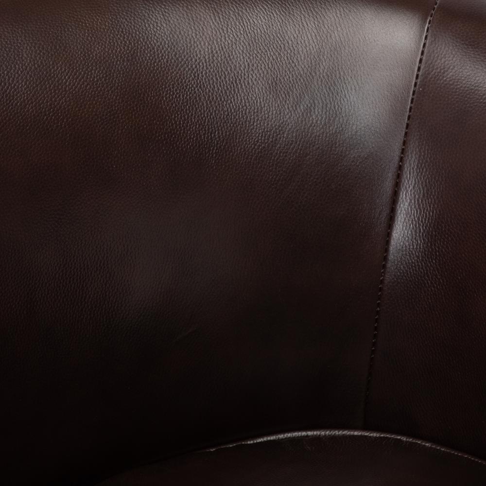 Turner Brown Top Grain Leather Swivel Chair - Comfort Pointe