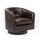 Turner Brown Top Grain Leather Swivel Chair - Comfort Pointe