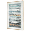 Blue Ribbons, Hand Painted Framed Canvas - Gild Design House