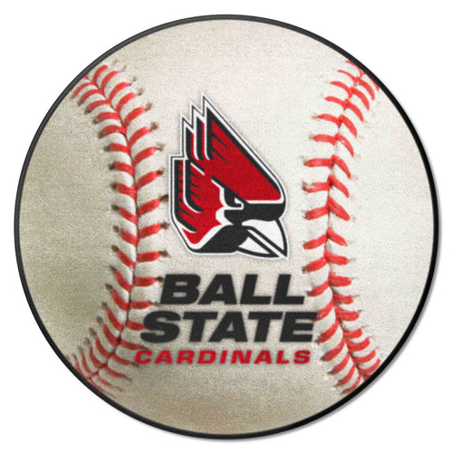 Fanmats - Ball State University Baseball Mat 27'' diameter