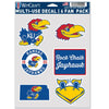Kansas Jayhawks Decal Multi Use Fan 6 Pack - WinCraft
