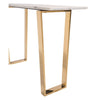 Atlas Console Table White & Gold - ZUO