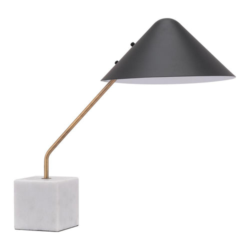 Pike Table Lamp Black & White - ZUO