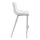 Magnus Barstool (Set of 2) White & Silver - ZUO