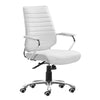 Enterprise Low Back Office Chair White - ZUO