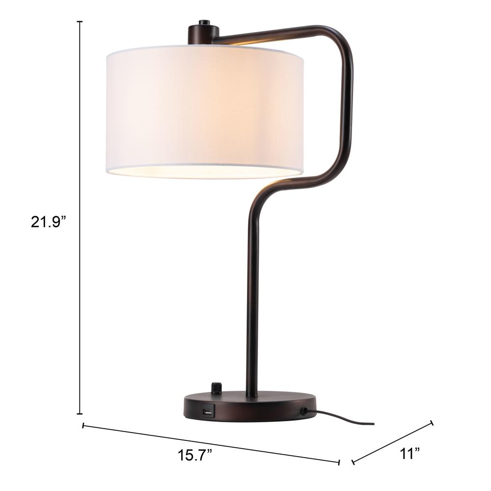 Middlemist Table Lamp White - ZUO