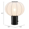 Wisteria Table Lamp White - ZUO