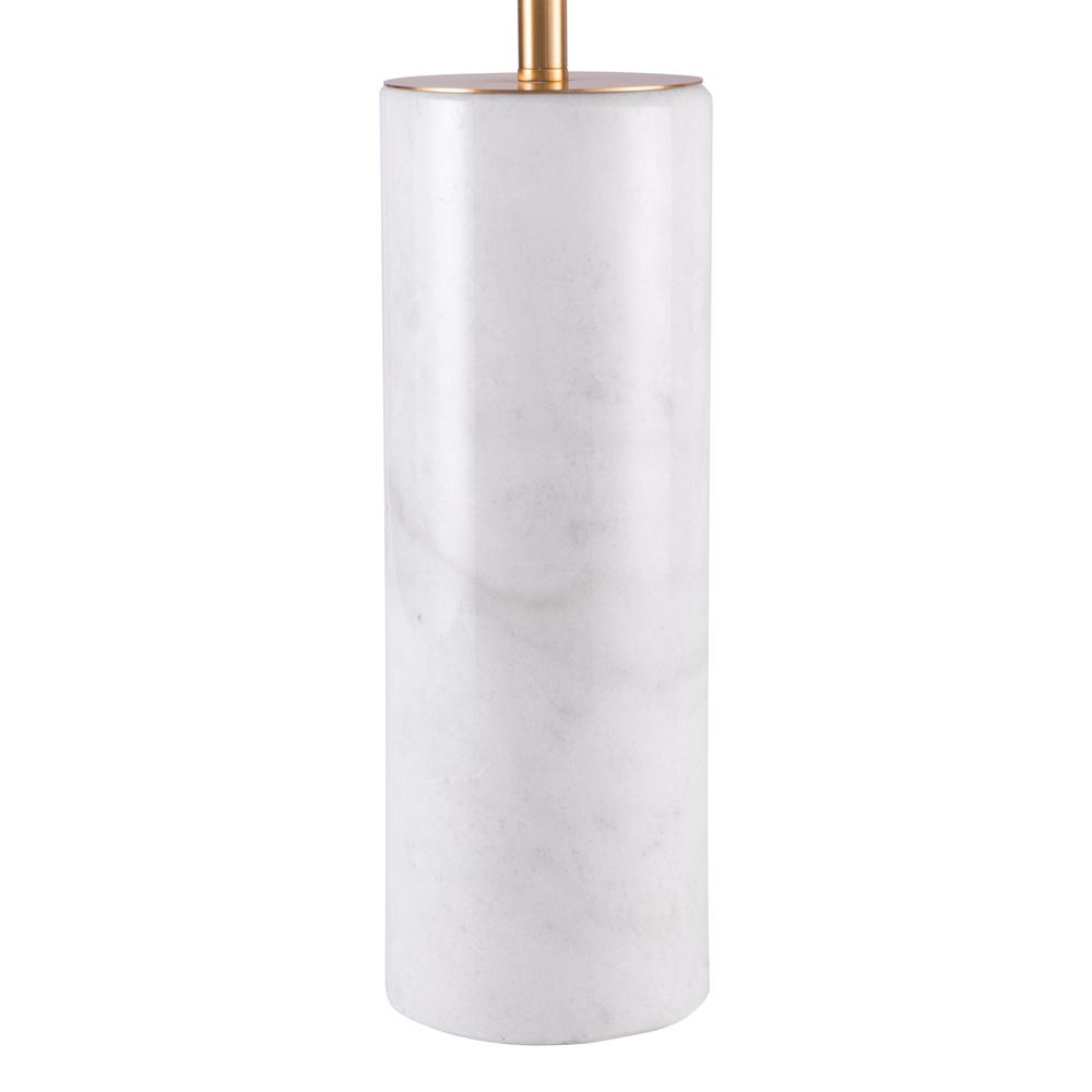 Ciara Table Lamp Beige & White - ZUO