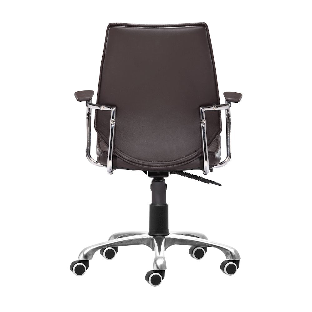Enterprise Low Back Office Chair Espresso - ZUO