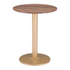 Alto Bistro Table Brown & Gold - ZUO