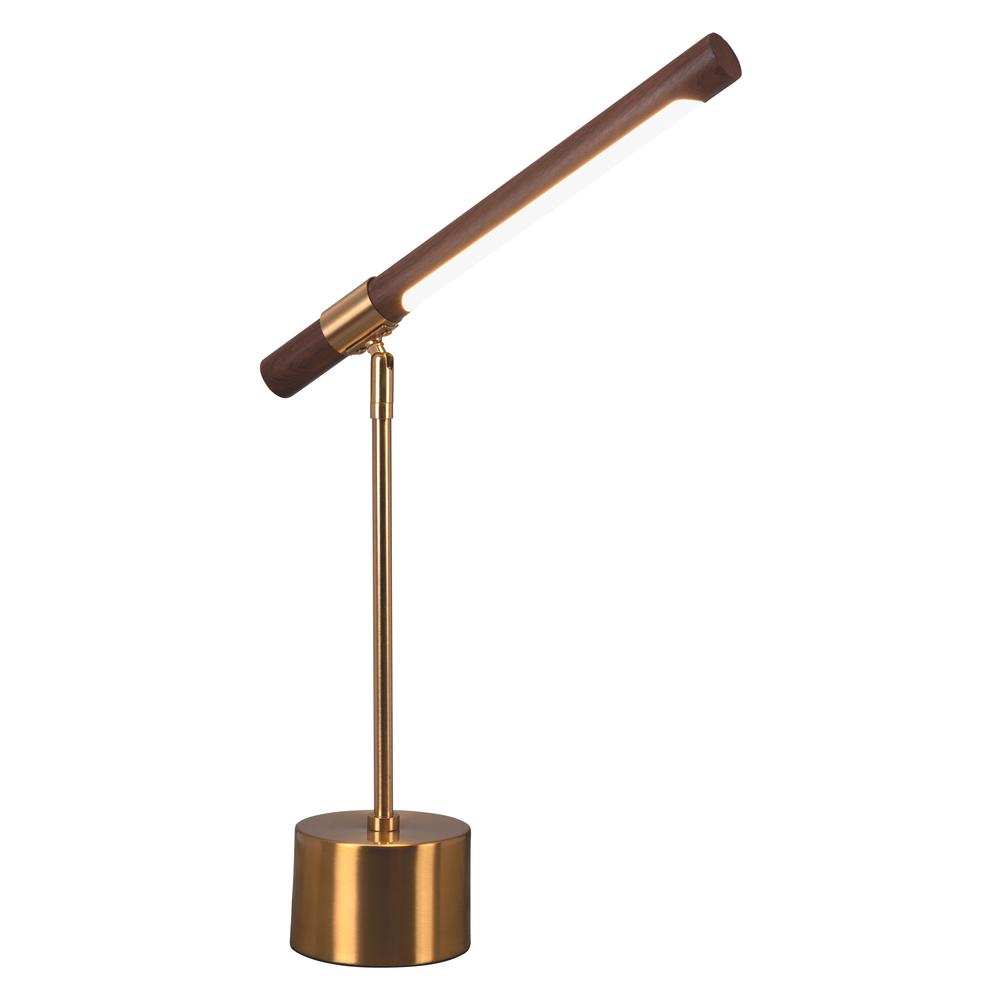 Kippy Table Lamp Brown & Brass - ZUO