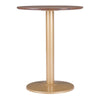 Alto Bistro Table Brown & Gold - ZUO