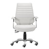 Enterprise Low Back Office Chair White - ZUO