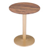 Alto Bistro Table Brown & Gold - ZUO