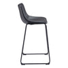 Smart Barstool (Set of 2) Black - ZUO