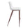 Magnus Barstool (Set of 2) White & Walnut - ZUO