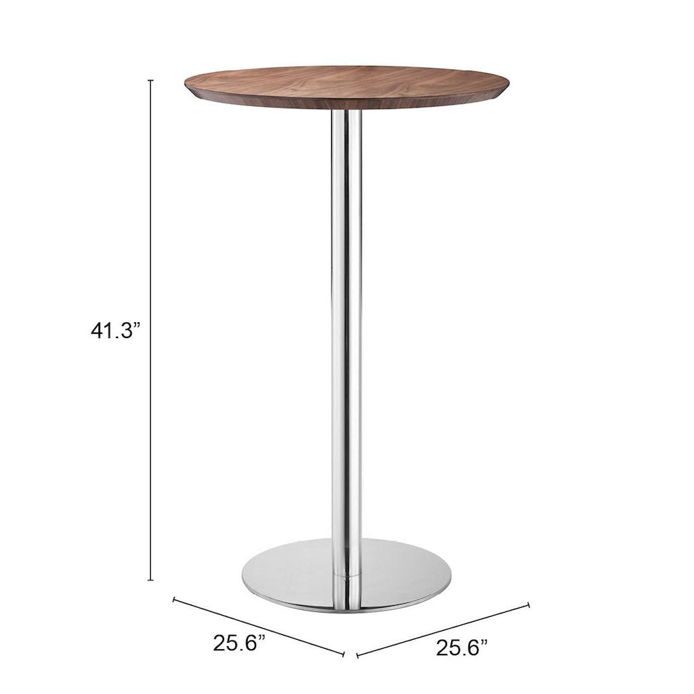 Bergen Bar Table Walnut - ZUO