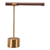 Kippy Table Lamp Brown & Brass - ZUO