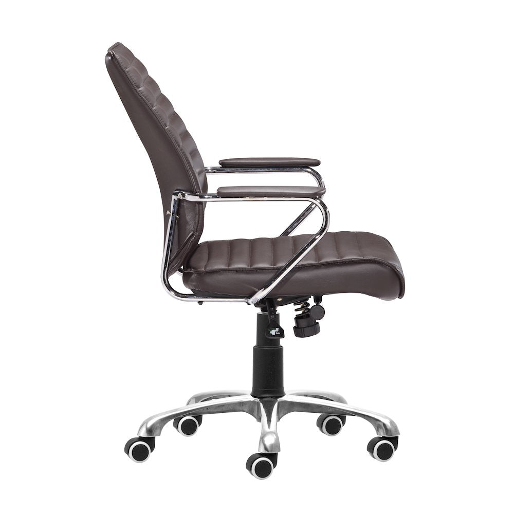 Enterprise Low Back Office Chair Espresso - ZUO