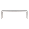 Metropolitan Double Bench Gray & Silver - ZUO