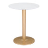 Alto Bistro Table White & Gold - ZUO