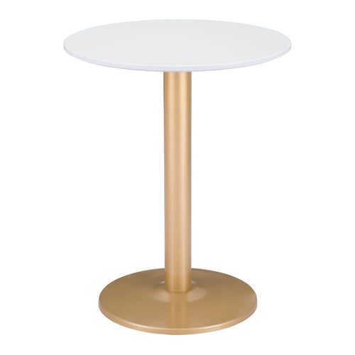 Alto Bistro Table White & Gold - ZUO