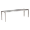 Metropolitan Double Bench Gray & Silver - ZUO