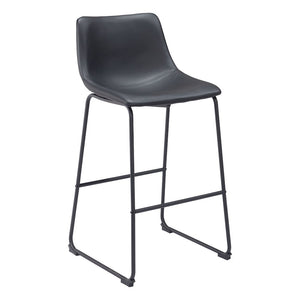 Smart Barstool (Set of 2) Black - ZUO