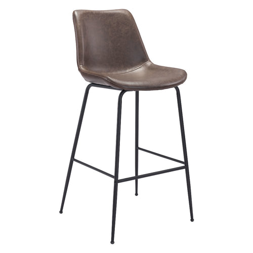 Byron Barstool Brown - ZUO