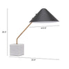 Pike Table Lamp Black & White - ZUO
