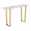 Atlas Console Table White & Gold - ZUO