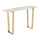 Atlas Console Table White & Gold - ZUO