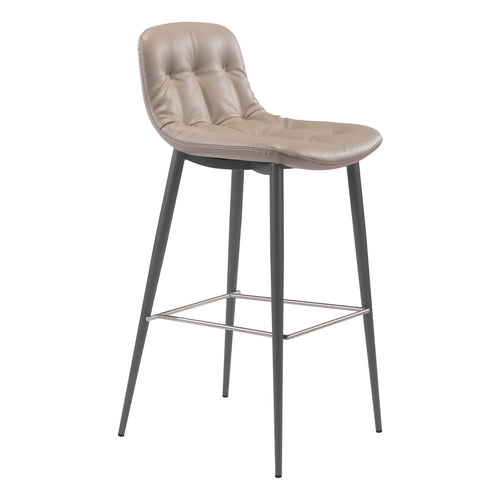 Tangiers Barstool (Set of 2) Taupe - ZUO