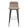 Tangiers Barstool (Set of 2) Taupe - ZUO