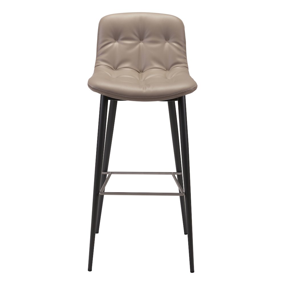 Tangiers Barstool (Set of 2) Taupe - ZUO