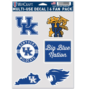 Kentucky Wildcats Decal Multi Use Fan 6 Pack - WinCraft