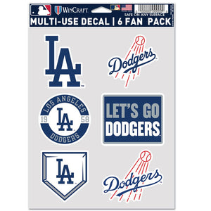 Los Angeles Dodgers Decal Multi Use Fan 6 Pack - WinCraft
