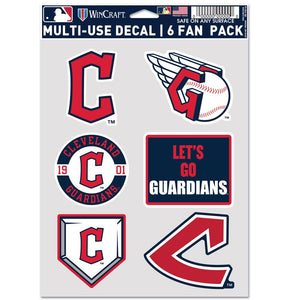 Cleveland Guardians Decal Multi Use Fan 6 Pack - WinCraft