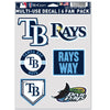 Tampa Bay Rays Decal Multi Use Fan 6 Pack - WinCraft
