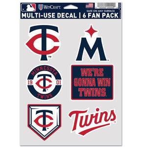 Minnesota Twins Decal Multi Use Fan 6 Pack - WinCraft