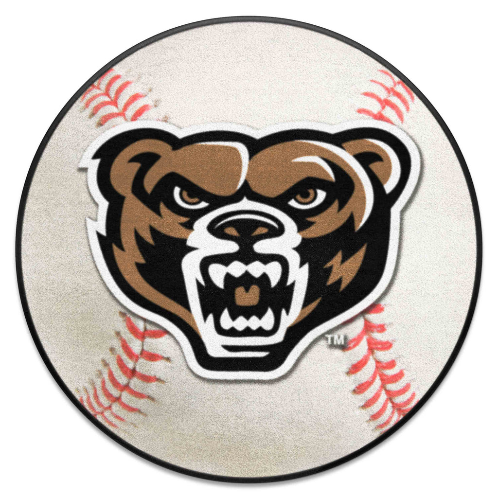 Fanmats - Oakland University Baseball Mat 27'' diameter