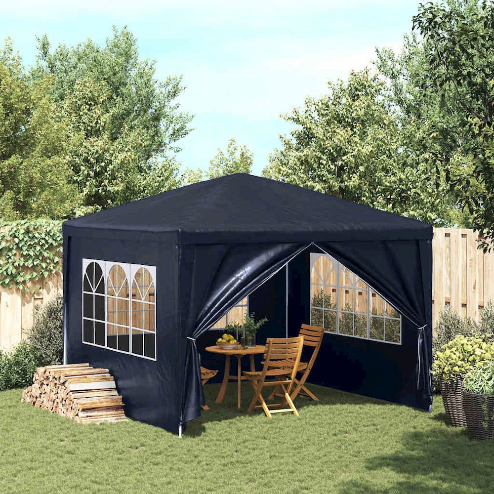 Party Tent Blue Polyethylene roof and side panels - vidaXL