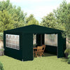 Party Tent Green Polyethylene, Steel Large Collapsible - vidaXL