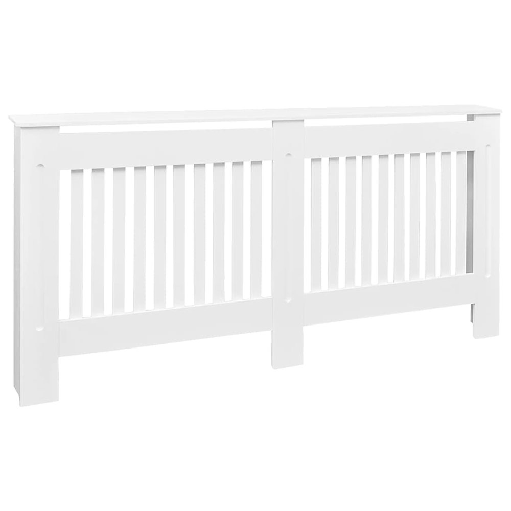vidaXL Radiator Cover White MDF 67.7