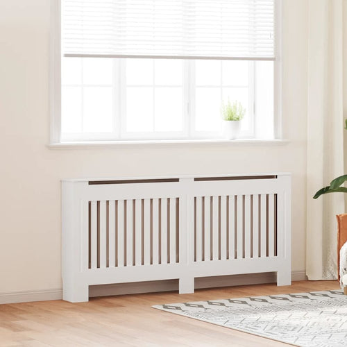 vidaXL Radiator Cover White MDF 67.7
