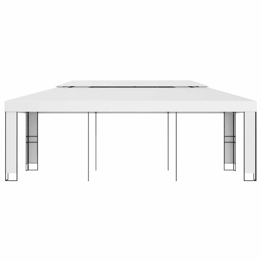 vidaXL Gazebo with Double Roof 9.8'x19.6'White
